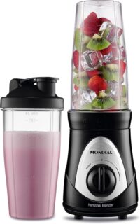 Personal Blender, Mondial, Preto/Prata, 300W, 110V - DG-01